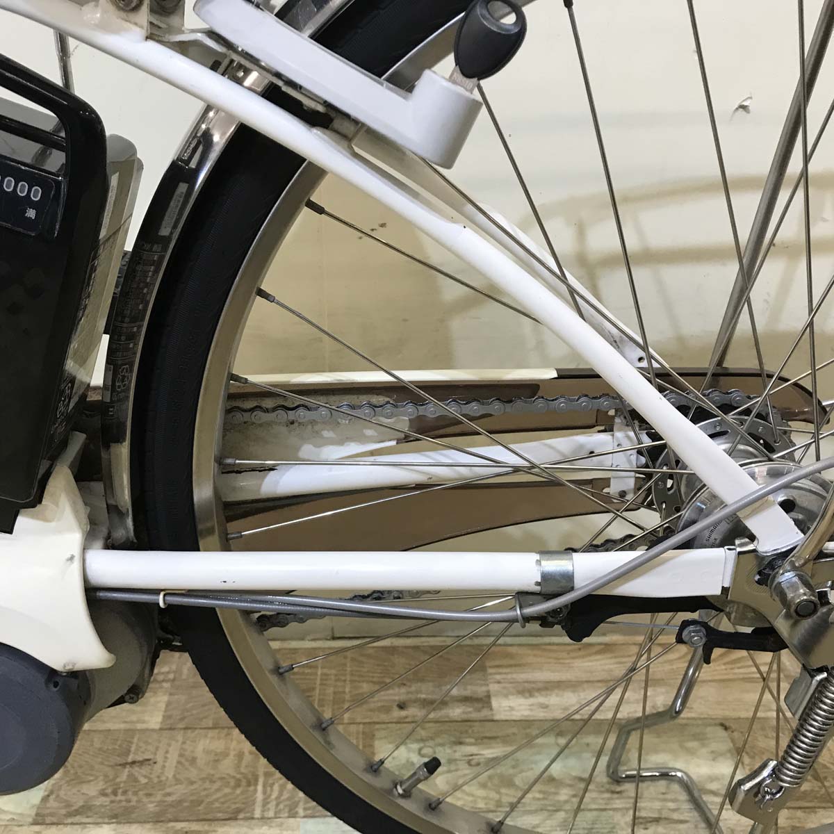 中古電動自転車  パナソニック ビビ DX ホワイト 26インチ KC040 