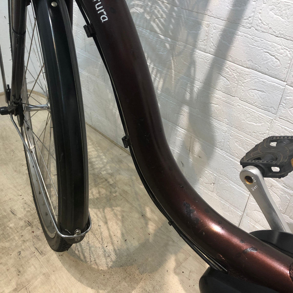 中古電動自転車 ヤマハ PAS ナチュラ L ブラウン 26インチ YW018 – e