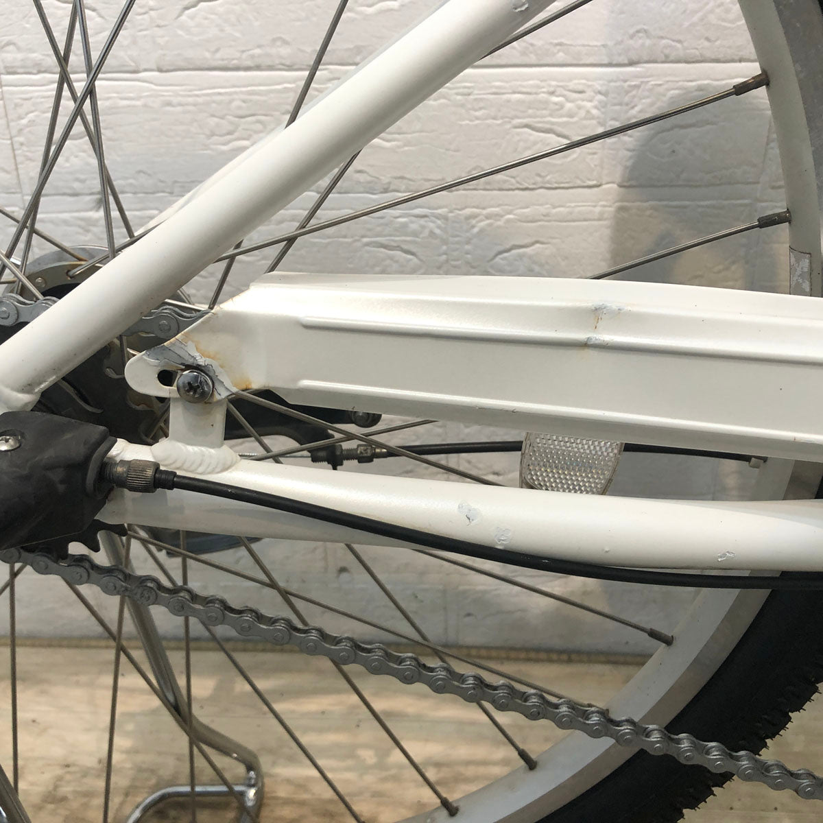 中古電動自転車 ヤマハ PAS Mina パス ミナ ホワイト 26インチ YD080 