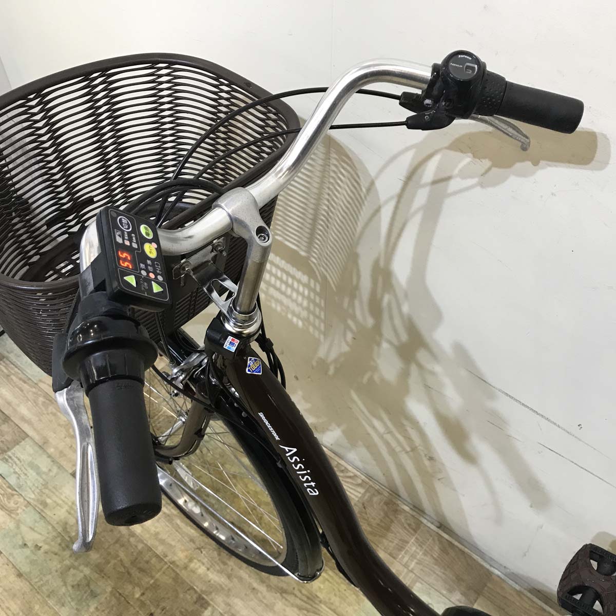 中古電動自転車  ブリヂストン アシスタ DX ブラウン 26インチ KC041 
