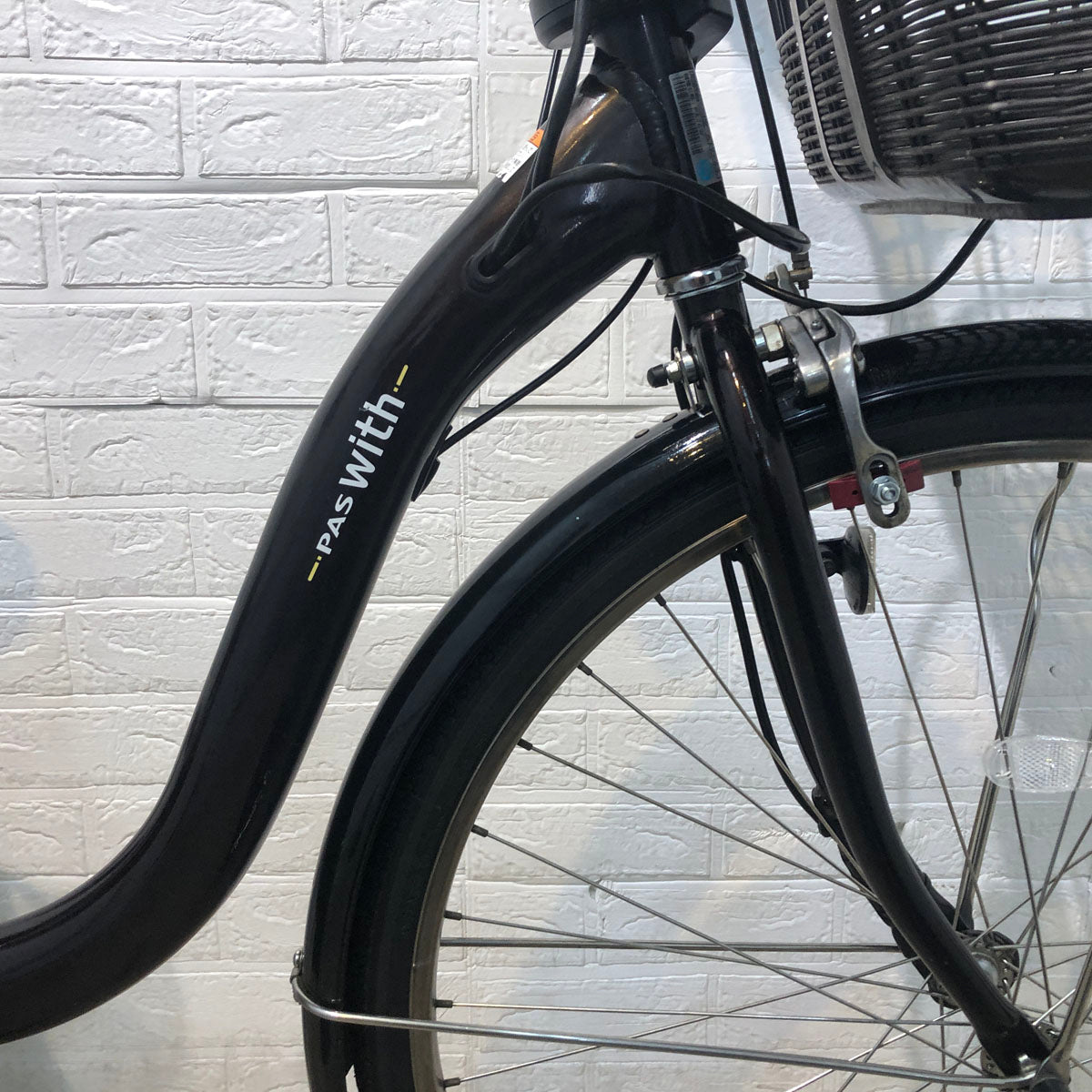 中古電動自転車 ヤマハ PAS With パス ウィズ ブラウン 26インチ YD082