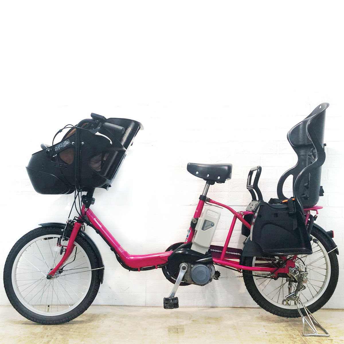 中古電動自転車 新品バッテリー パナソニック ギュット ミニ DX ピンク
