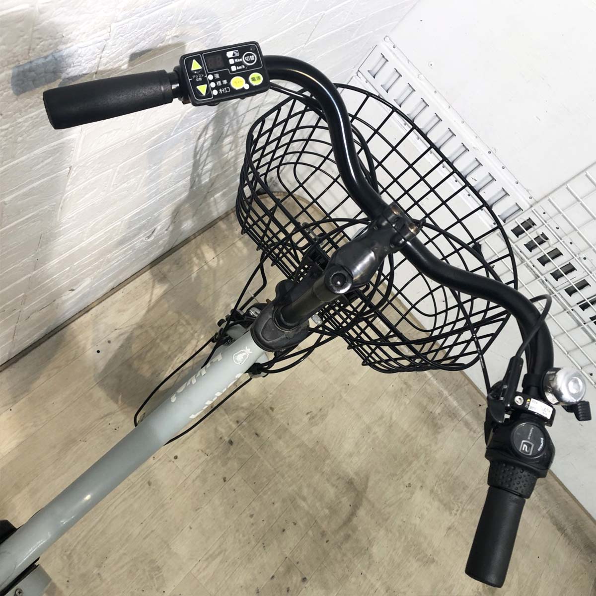 中古電動自転車 ブリヂストン ビッケ2e グレー 20インチ YJ010