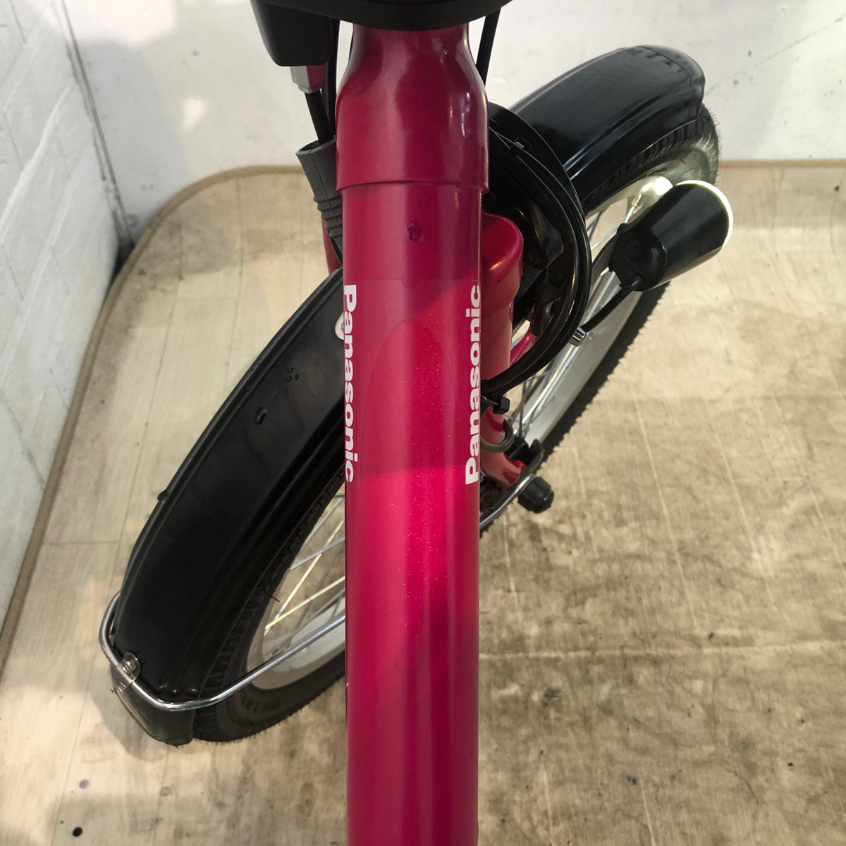 中古電動自転車 新品バッテリー パナソニック ギュット ミニ DX ピンク