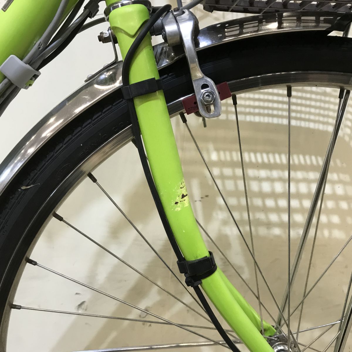 中古電動自転車 パナソニック ビビDX グリーン 26インチ KH032