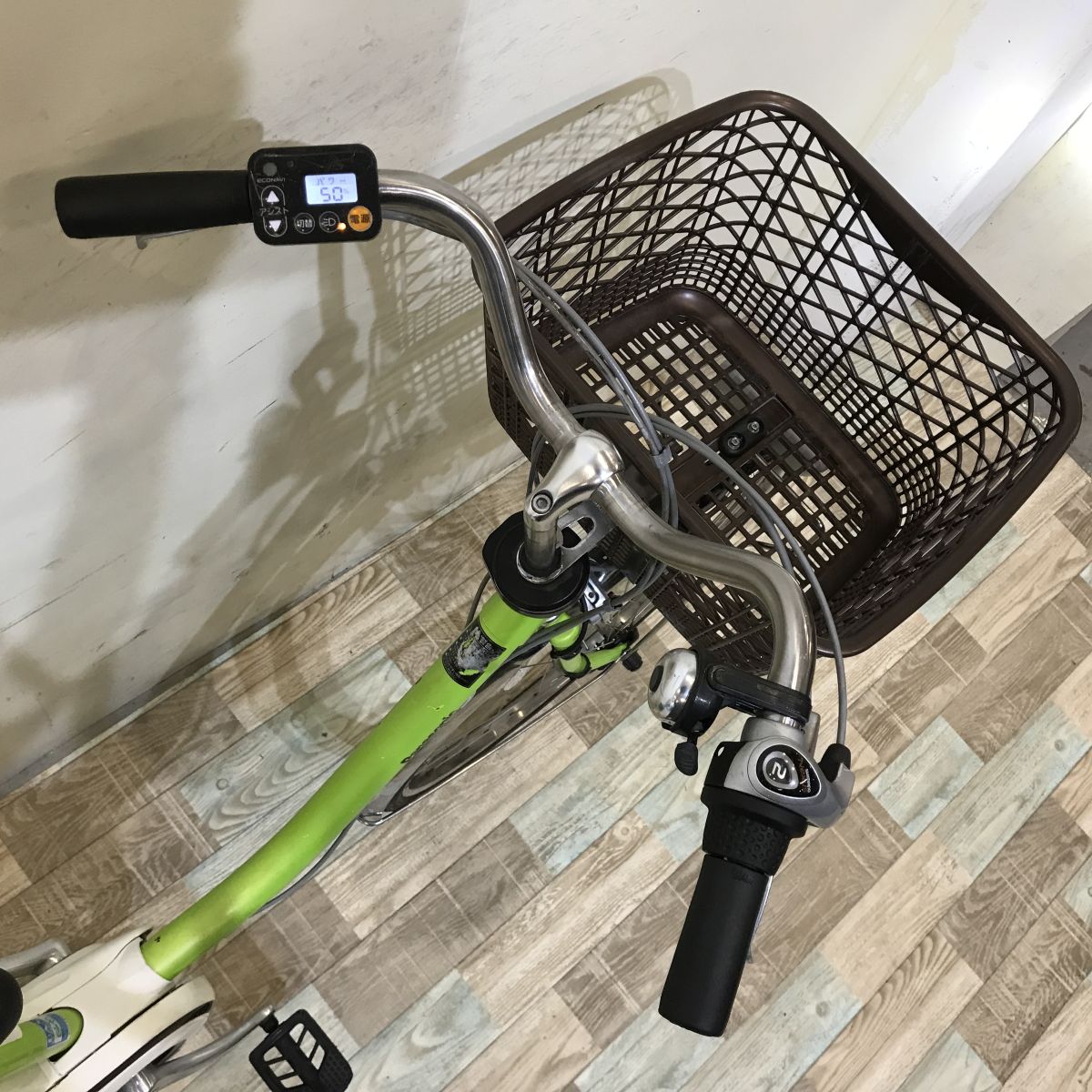中古電動自転車 パナソニック ビビDX グリーン 26インチ KH032