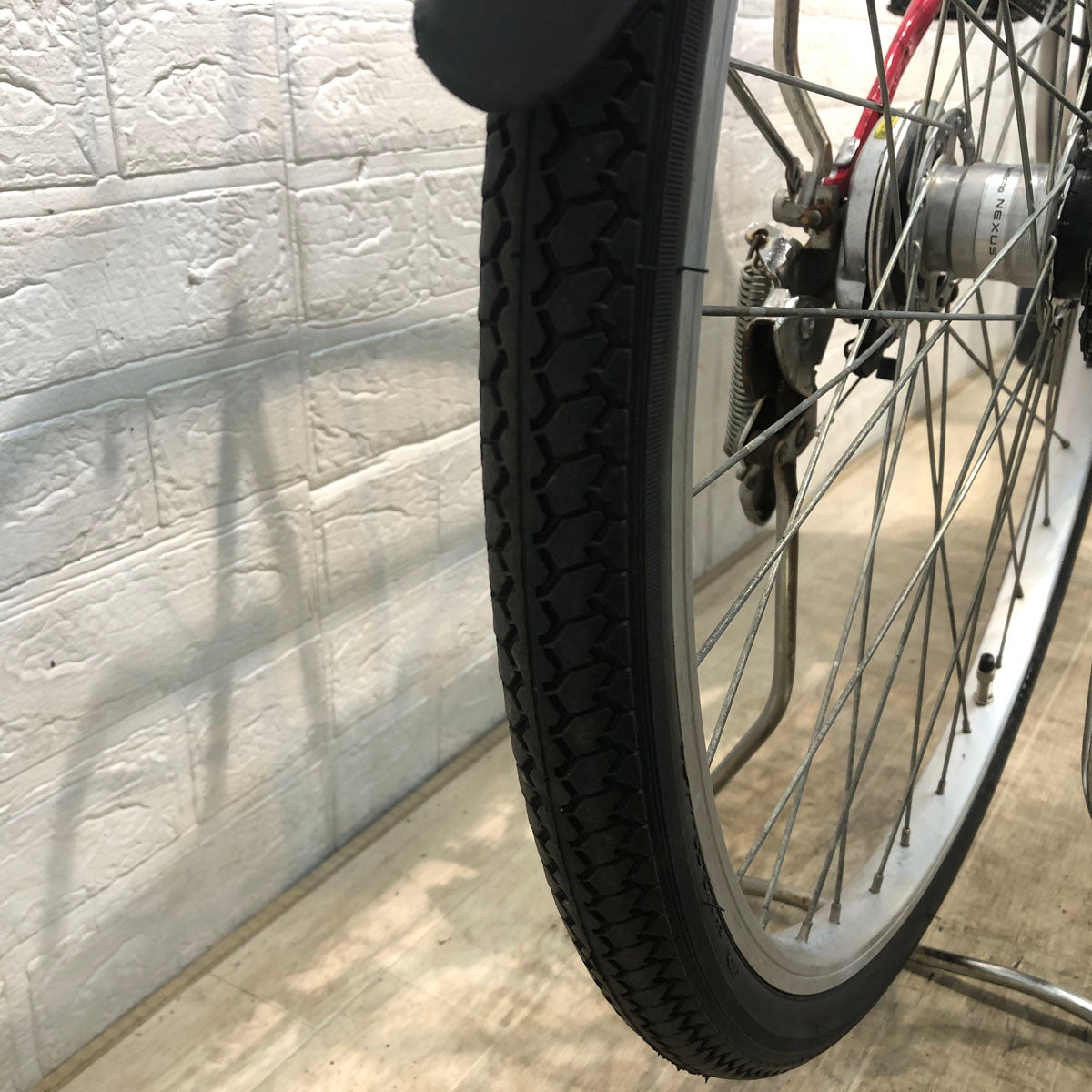 中古電動自転車 パナソニック ビビ SX レッド 26インチ YD084