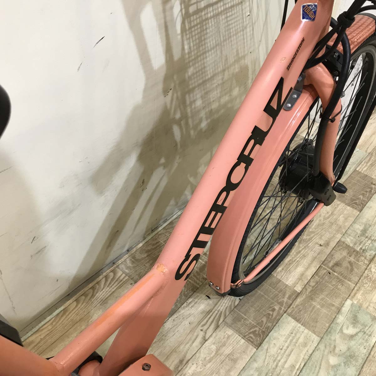 ブリヂストン ステップクルーズ e ピンク 26インチ KT048 【中古車