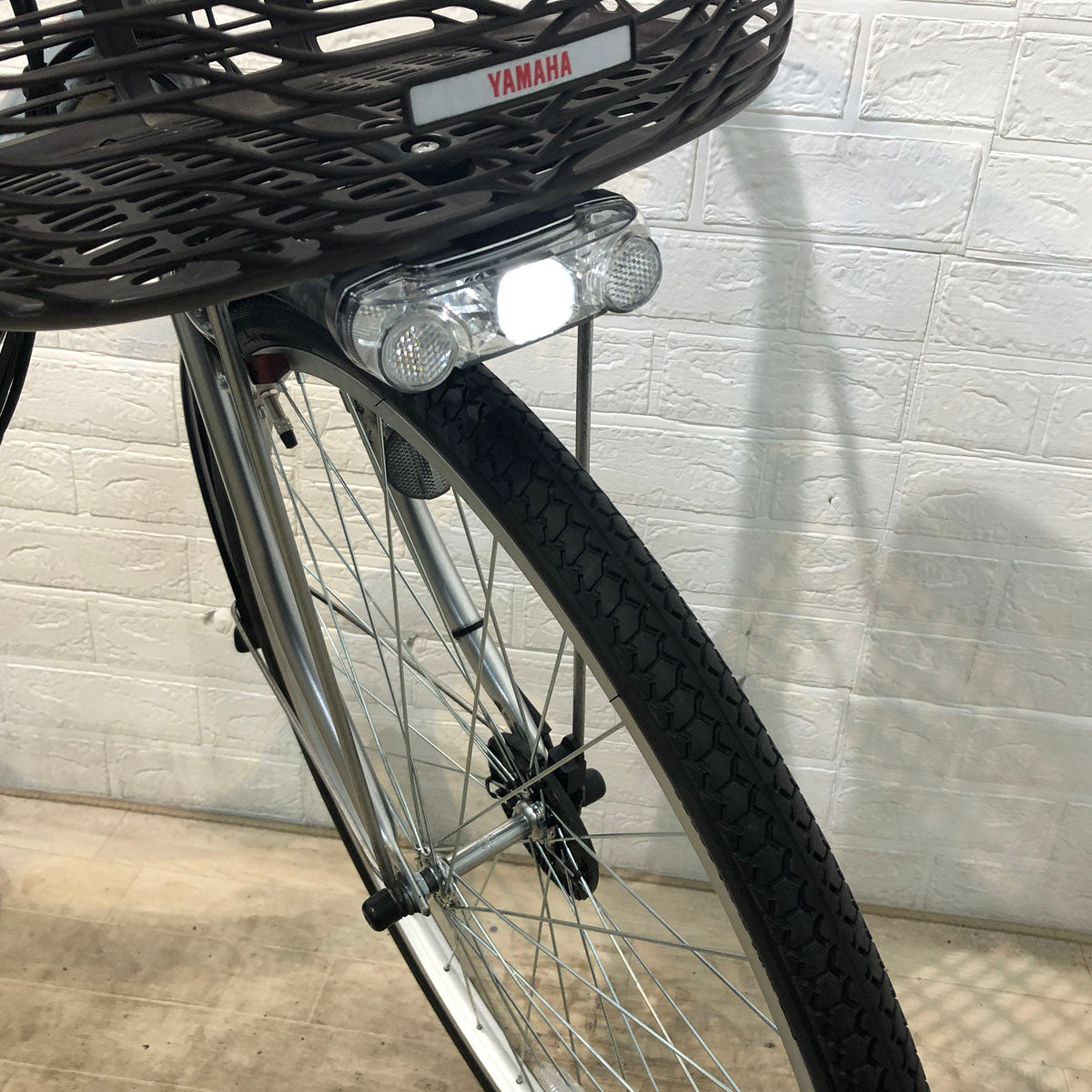 中古電動自転車 ヤマハ PAS Cheer パス チア シルバー 26インチ YD085 