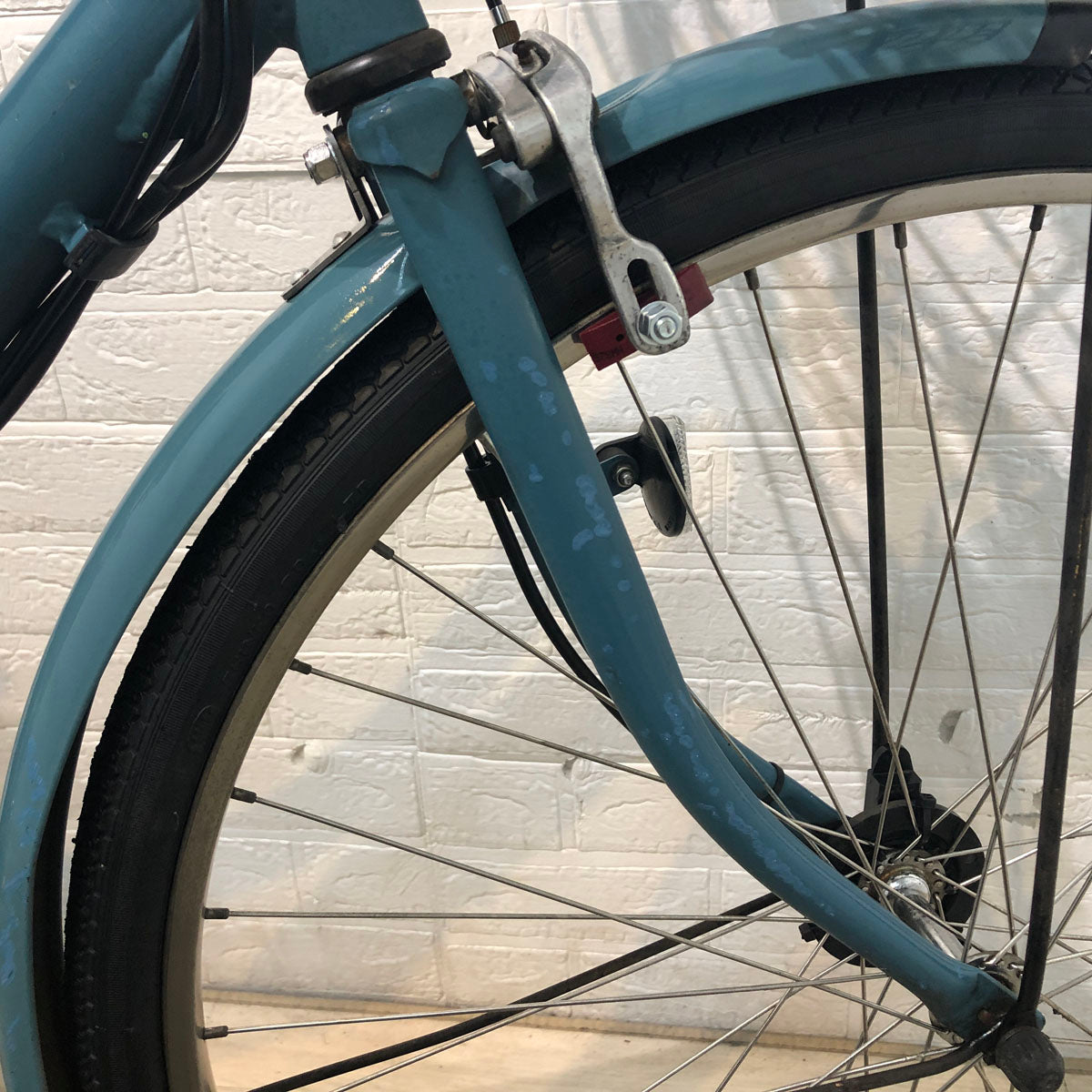 中古電動自転車 ブリヂストン アシスタ ポルク グリーンアッシュ 26