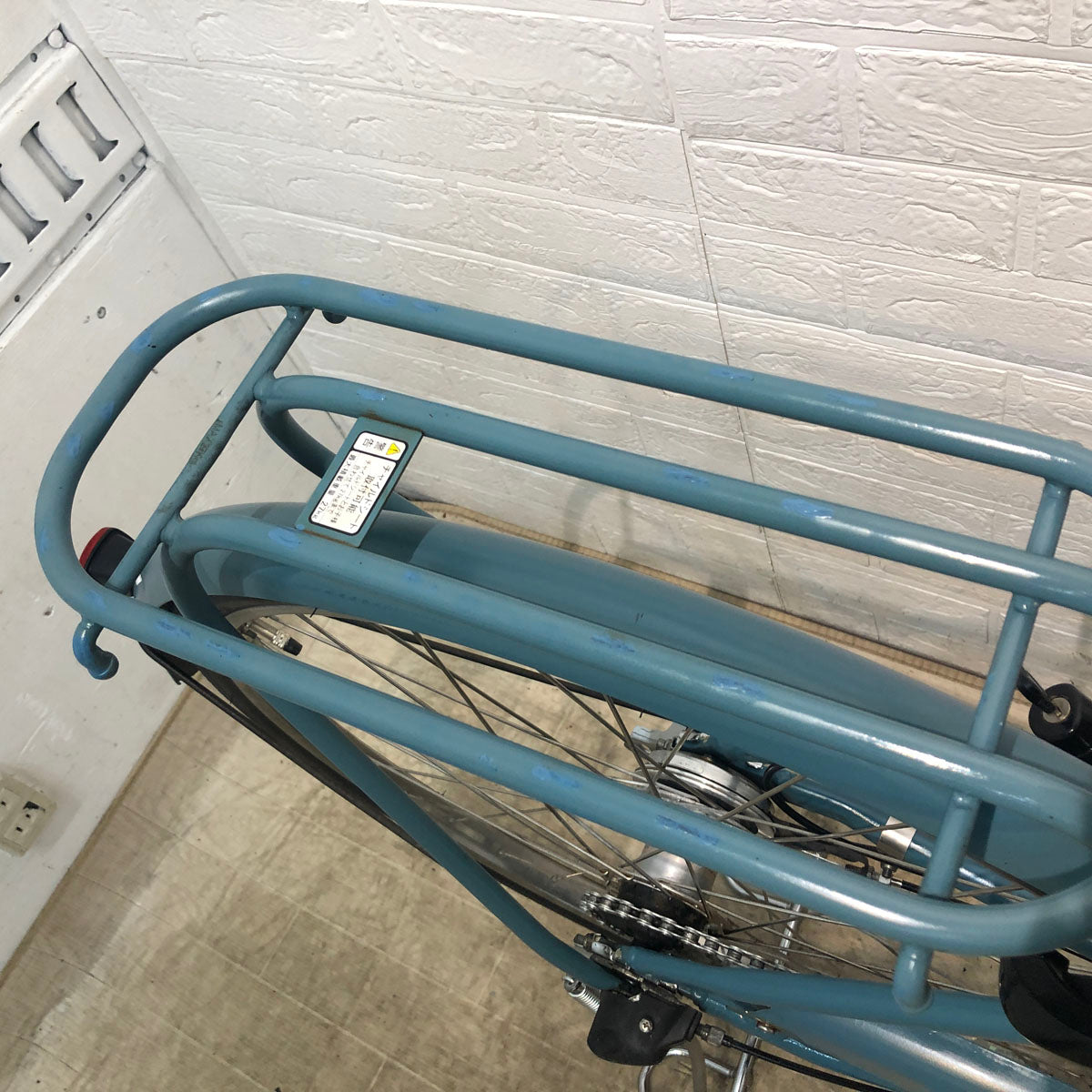 中古電動自転車 ブリヂストン アシスタ ポルク グリーンアッシュ 26
