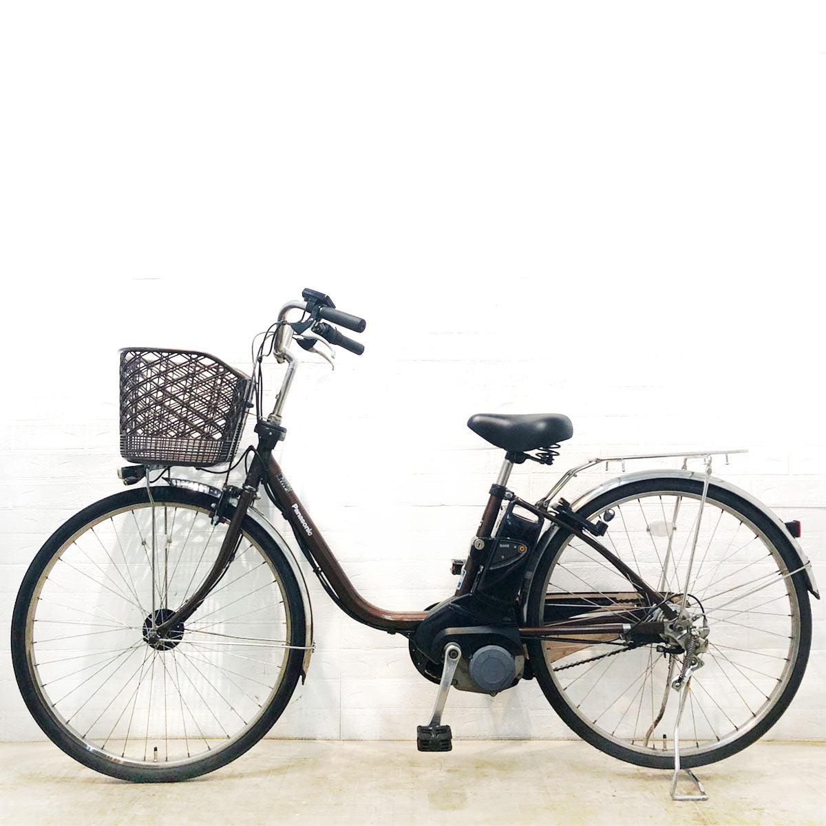 中古電動自転車 パナソニック ビビ DX ブラウン 26インチ YD087