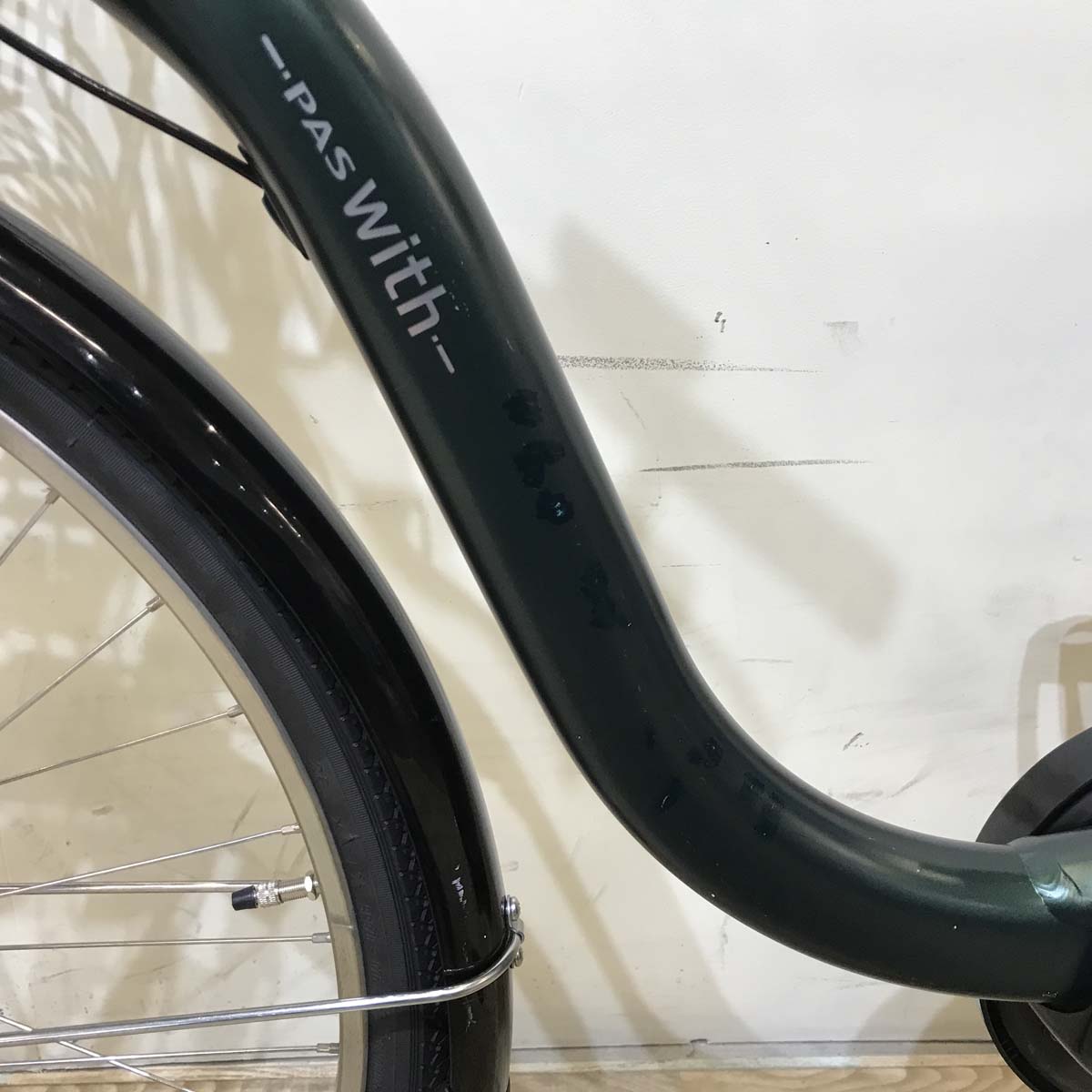 電動自転車 ヤマハ PAS With パス ウィズ グリーン 26インチ KX096 【中古車】