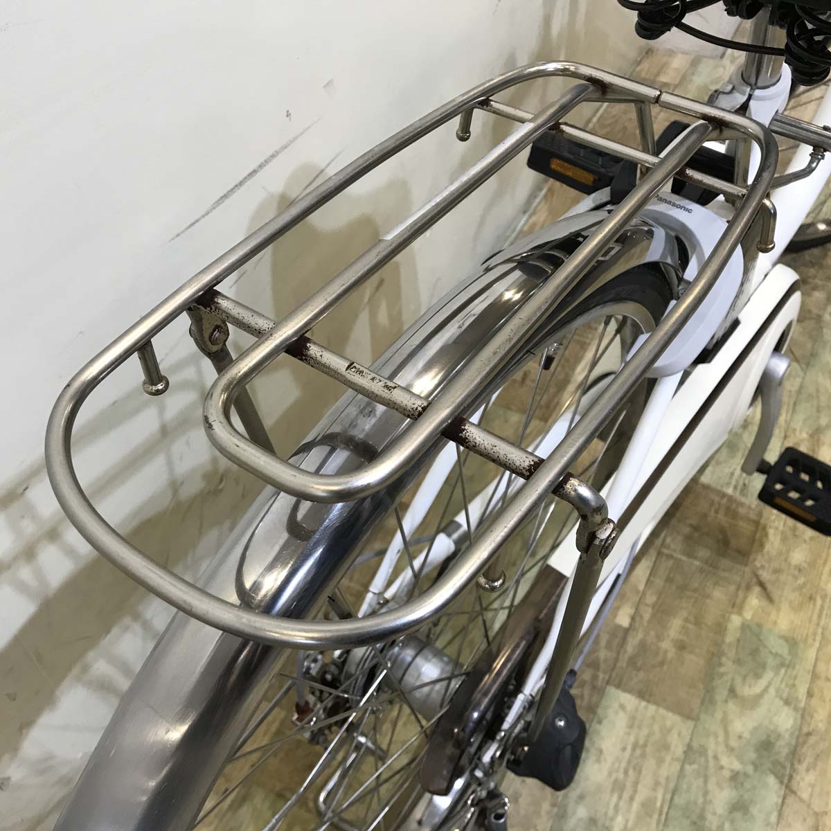 中古電動自転車  パナソニック ビビ DX ホワイト 26インチ KC047