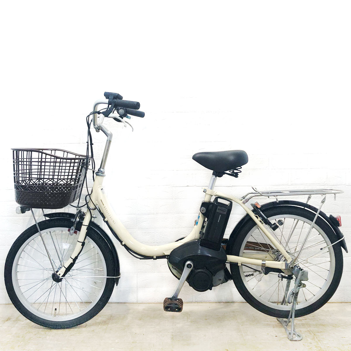中古電動自転車 ブリヂストン アシスタ ユニ プレミア アイボリー 20インチ SR419Y
