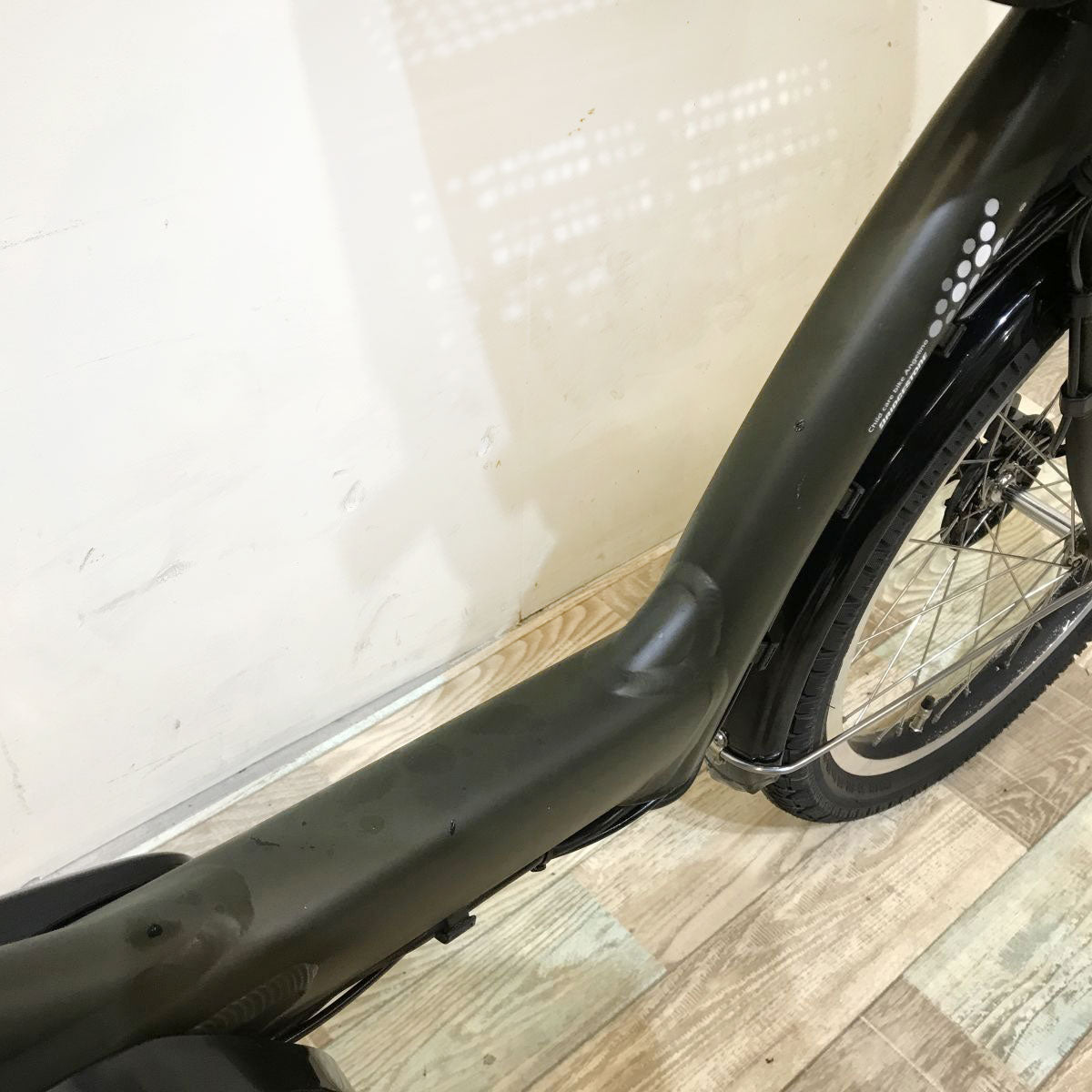 中古電動自転車 ブリヂストン アンジェリーノプティットe カーキ 20インチ KH036