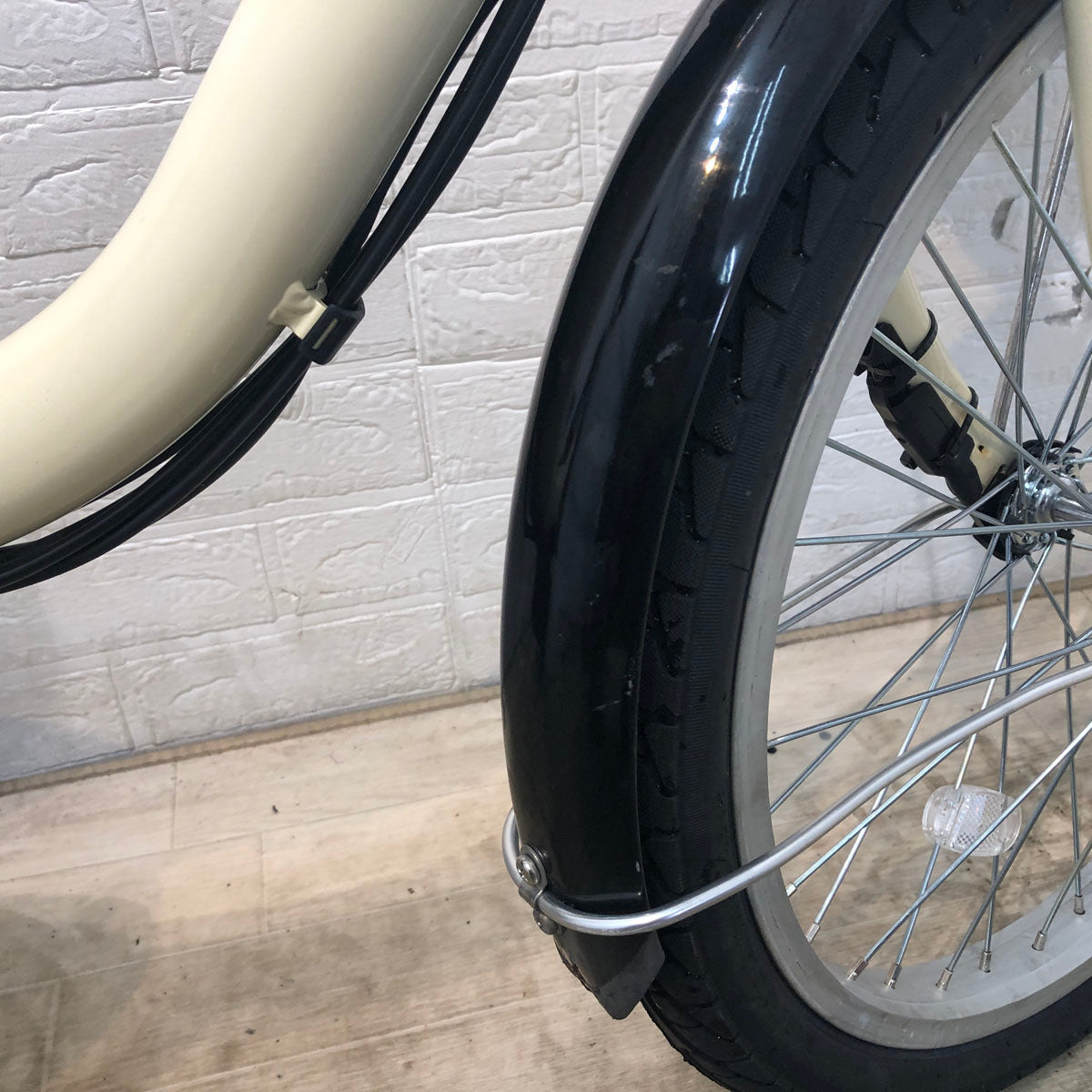 中古電動自転車 ブリヂストン アシスタ ユニ プレミア アイボリー 20インチ SR419Y
