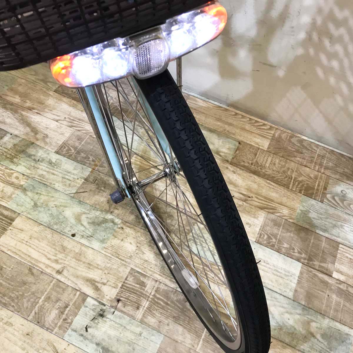 中古電動自転車  パナソニック ビビ DX ブルー 26インチ KC049
