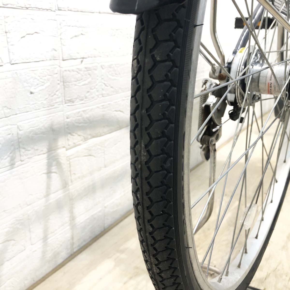 中古電動自転車 パナソニック ビビYX グレー 26インチ YJ015