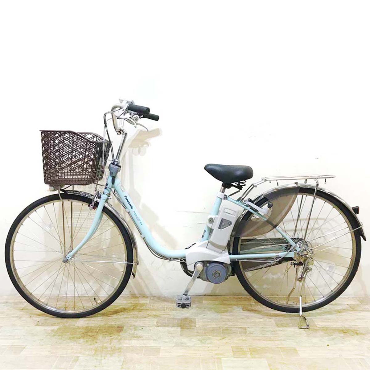 中古電動自転車  パナソニック ビビ DX ブルー 26インチ KC049