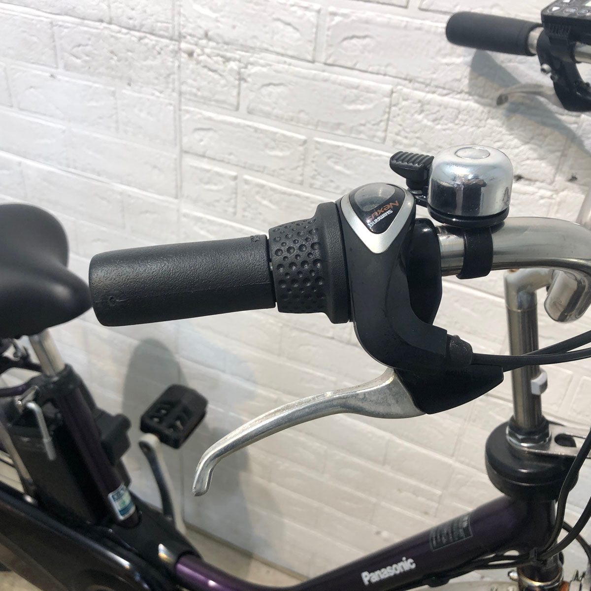 中古電動自転車 パナソニック ビビ DX パープル 26インチ YD088