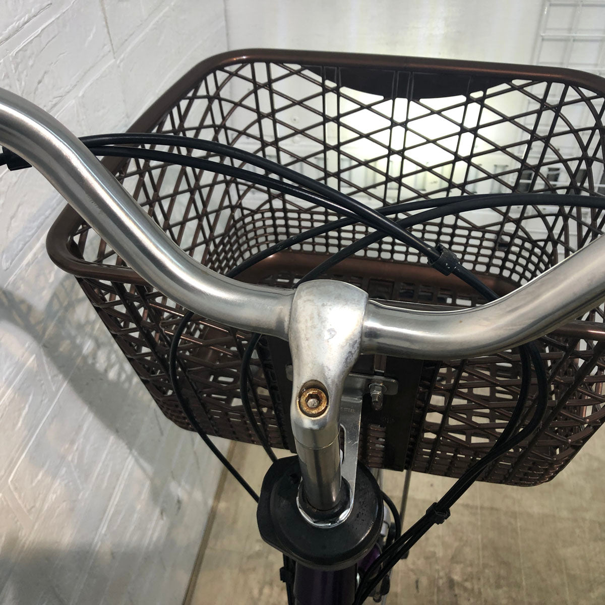 中古電動自転車 パナソニック ビビ DX パープル 26インチ YD088