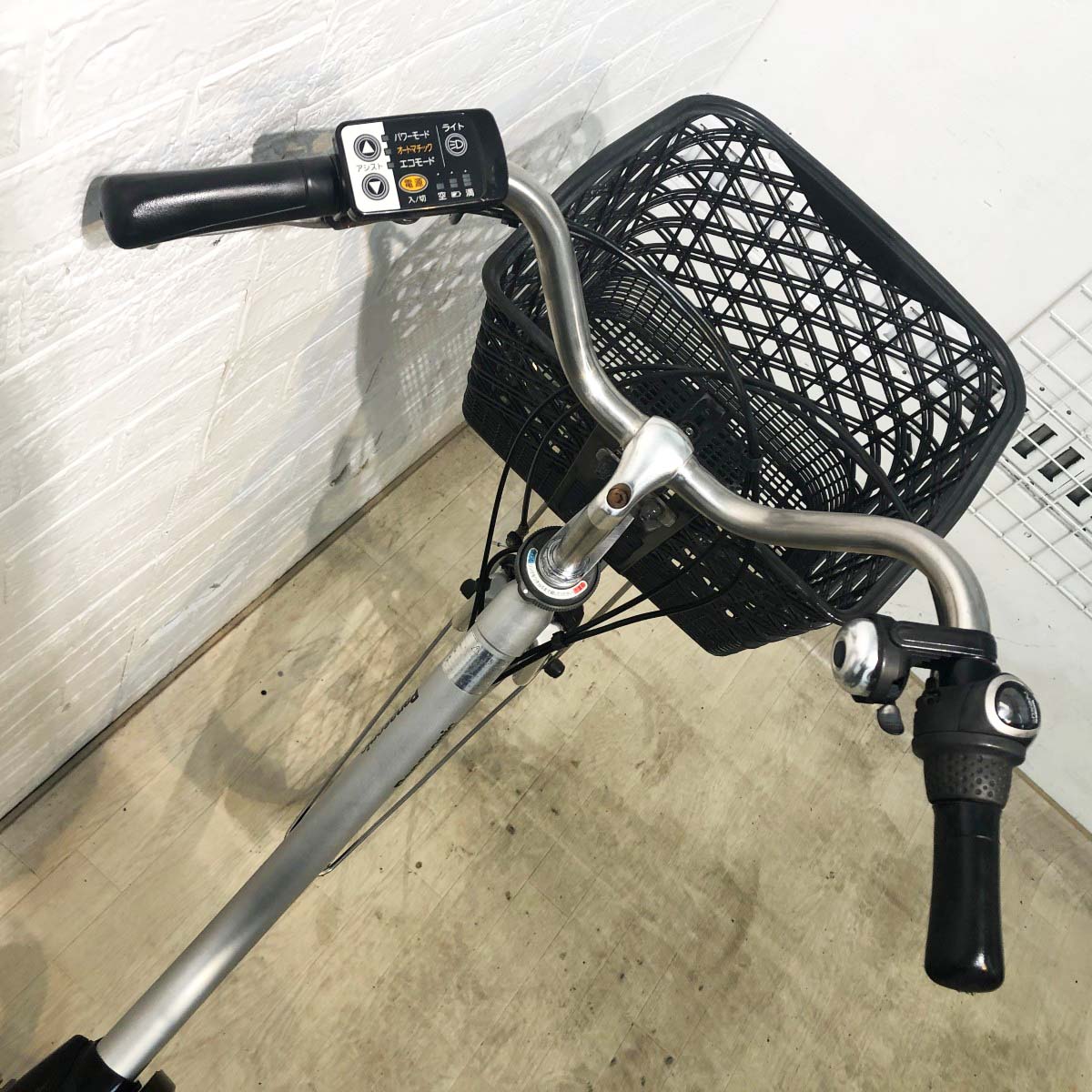 中古電動自転車 新品バッテリー パナソニック ビビTX シルバー 26インチ YJ016