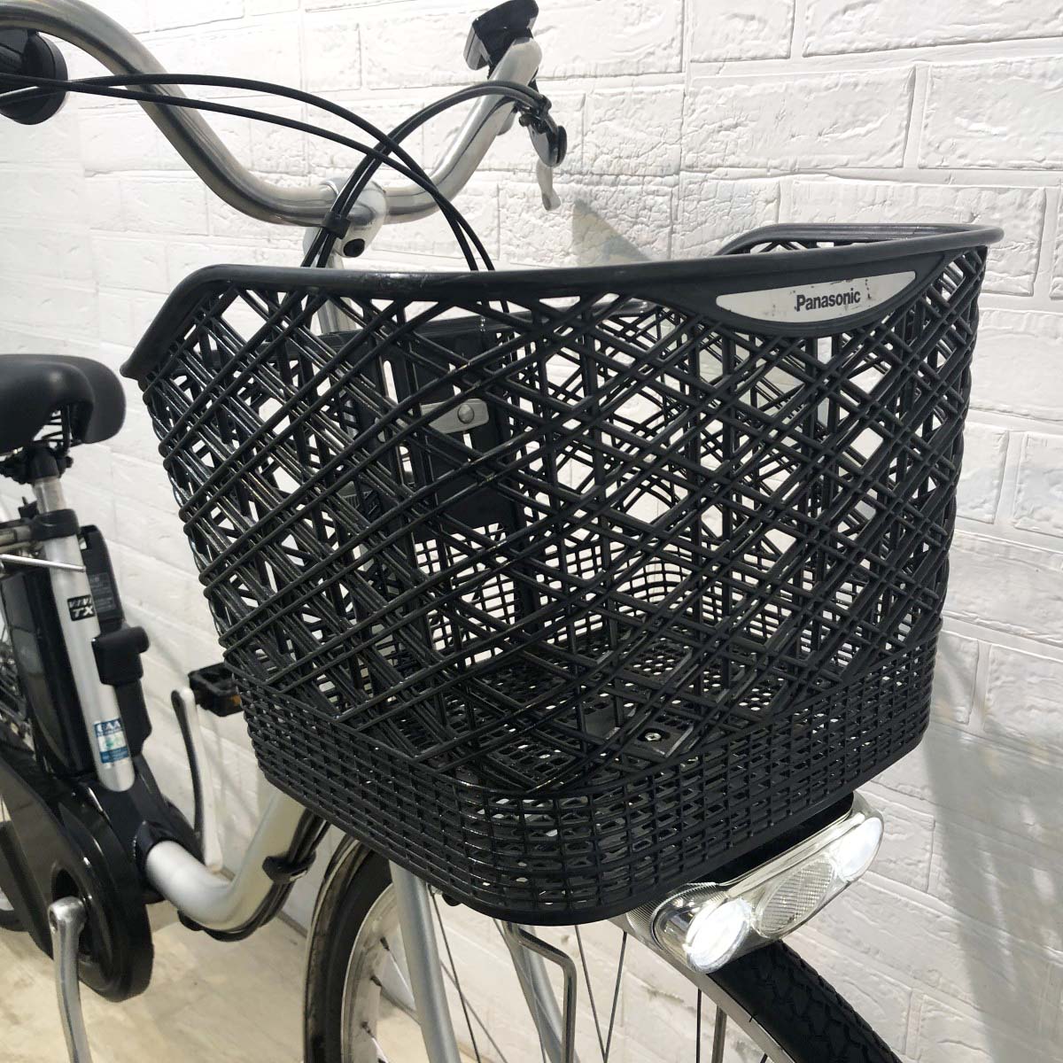 中古電動自転車 新品バッテリー パナソニック ビビTX シルバー 26インチ YJ016