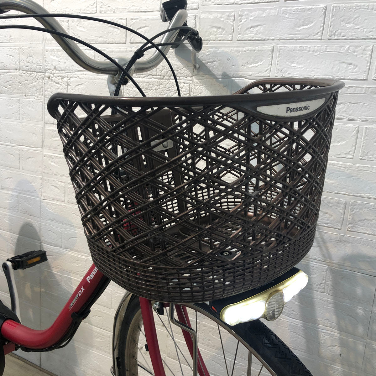 中古電動自転車 パナソニック ビビ DX レッド 26インチ YD089