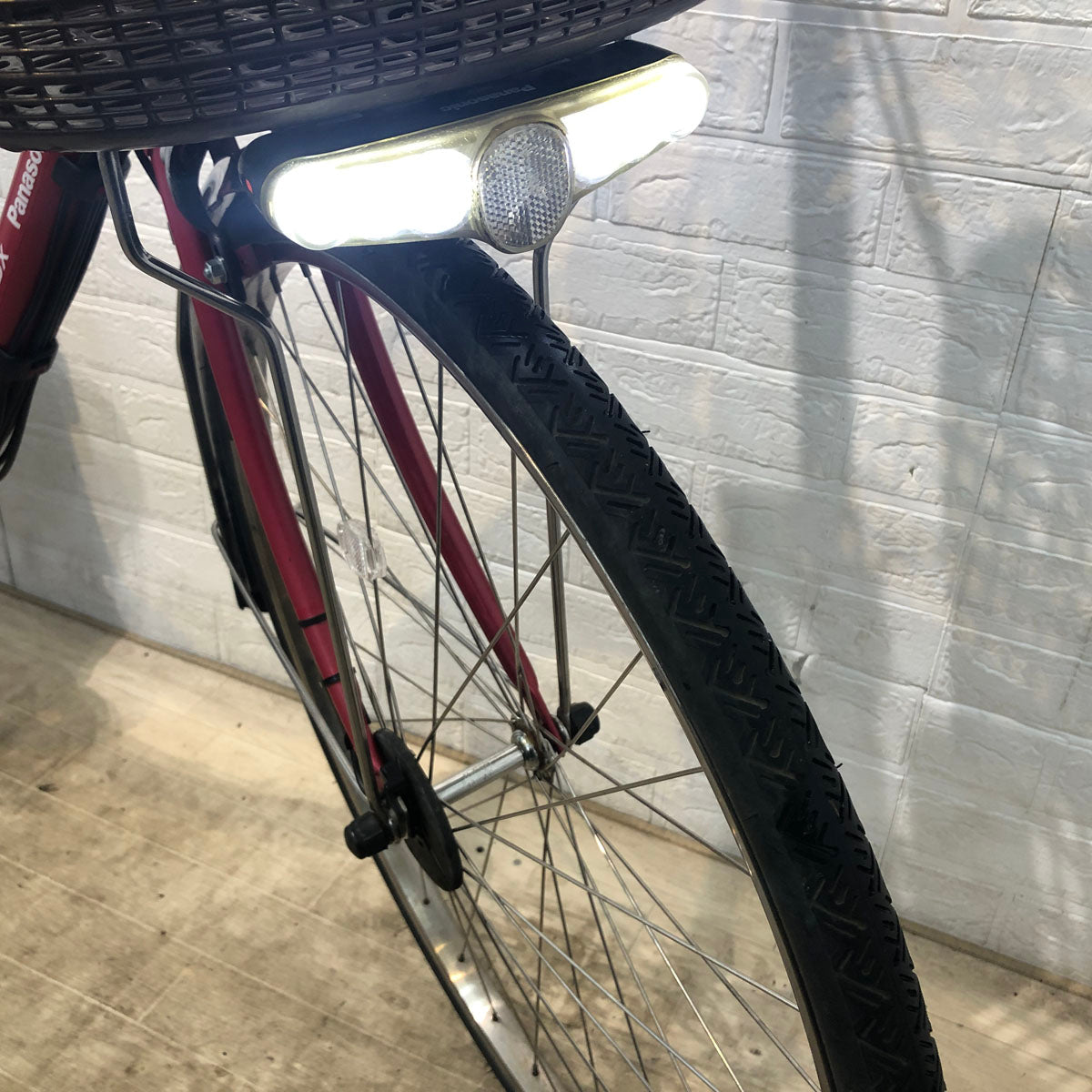 中古電動自転車 パナソニック ビビ DX レッド 26インチ YD089 – e-CHARIty