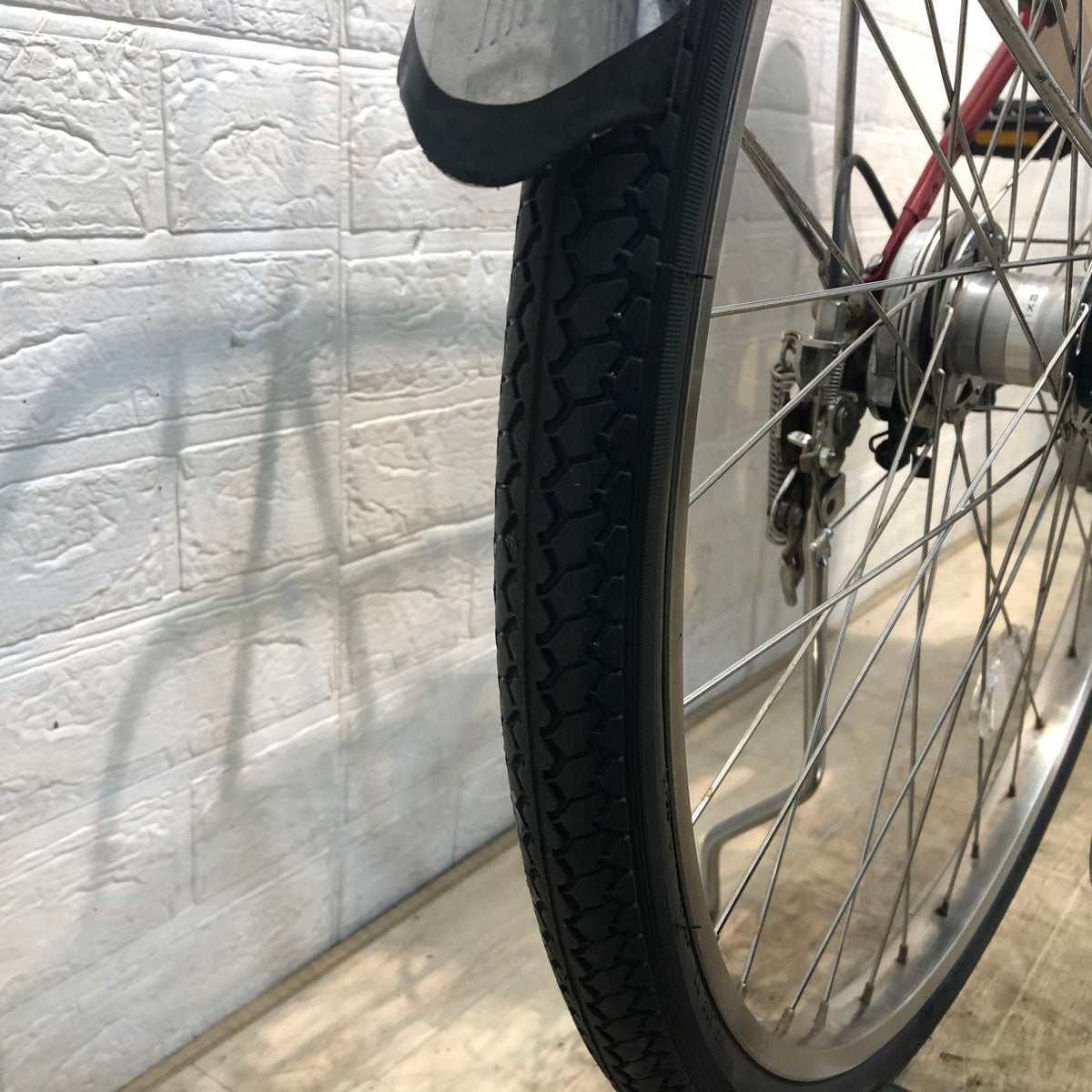 中古電動自転車 パナソニック ビビ DX レッド 26インチ YD089 – e-CHARIty