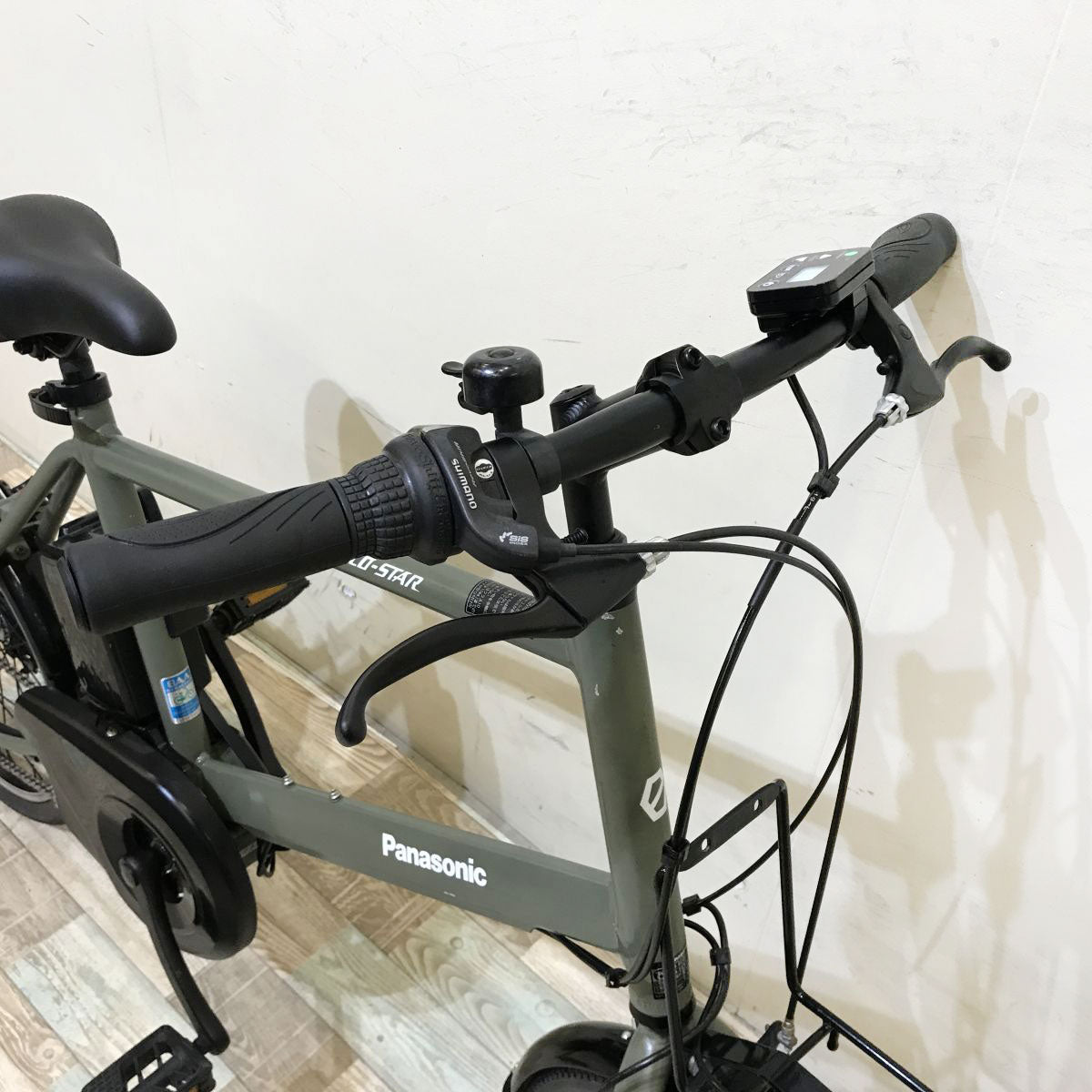 中古電動自転車 パナソニック ベロスターミニ カーキ 20インチ KH037