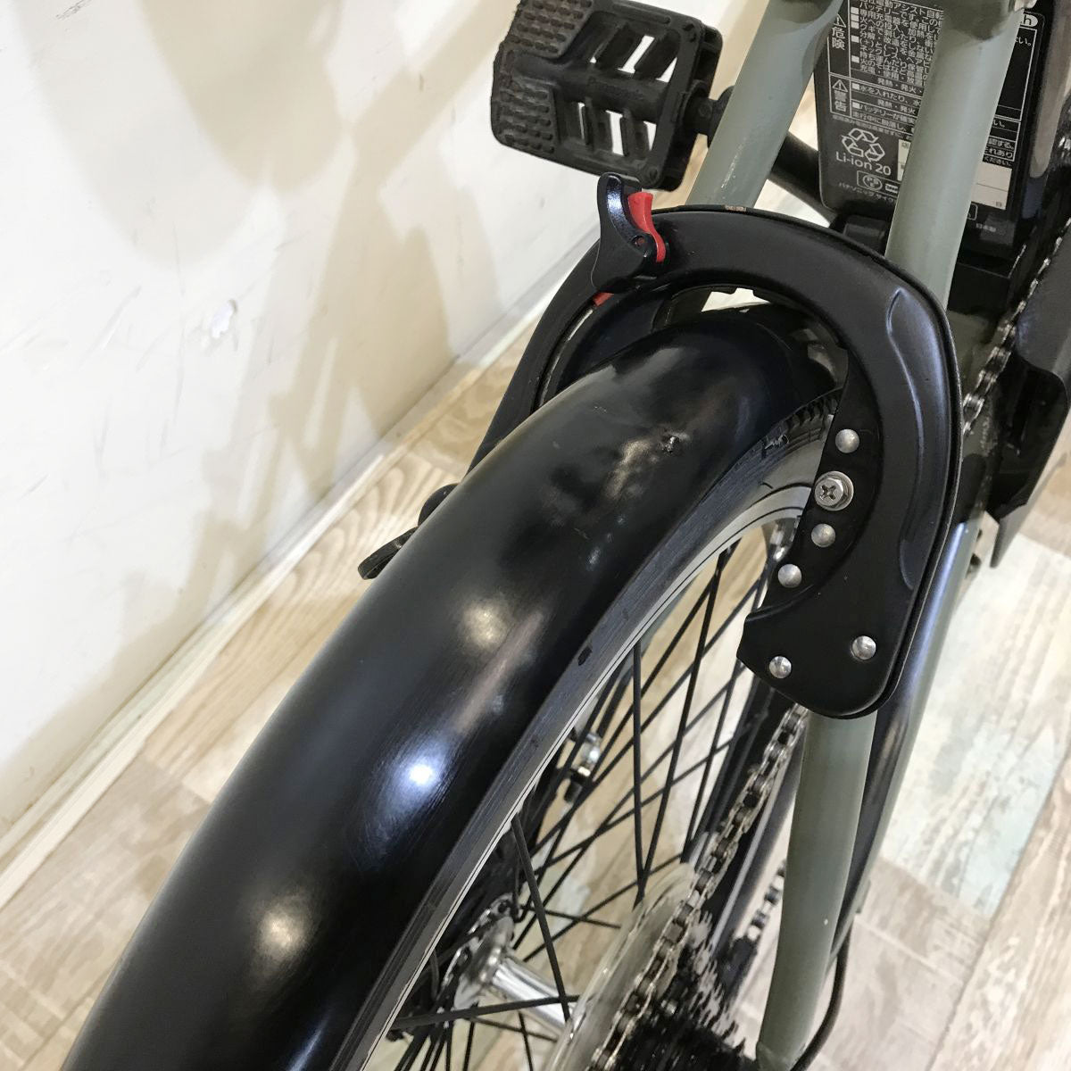 中古電動自転車 パナソニック ベロスターミニ カーキ 20インチ KH037