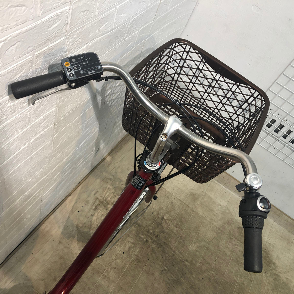 中古電動自転車 パナソニック ビビ ライト U レッド 26インチ YD090