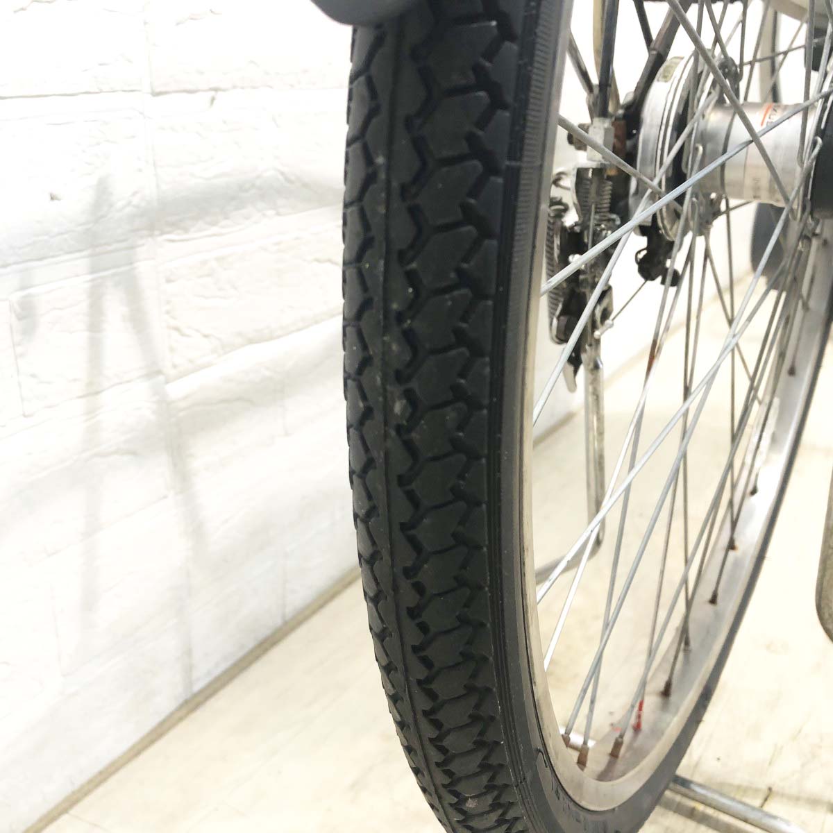 中古電動自転車 パナソニック ビビDX グレー 26インチ YJ017