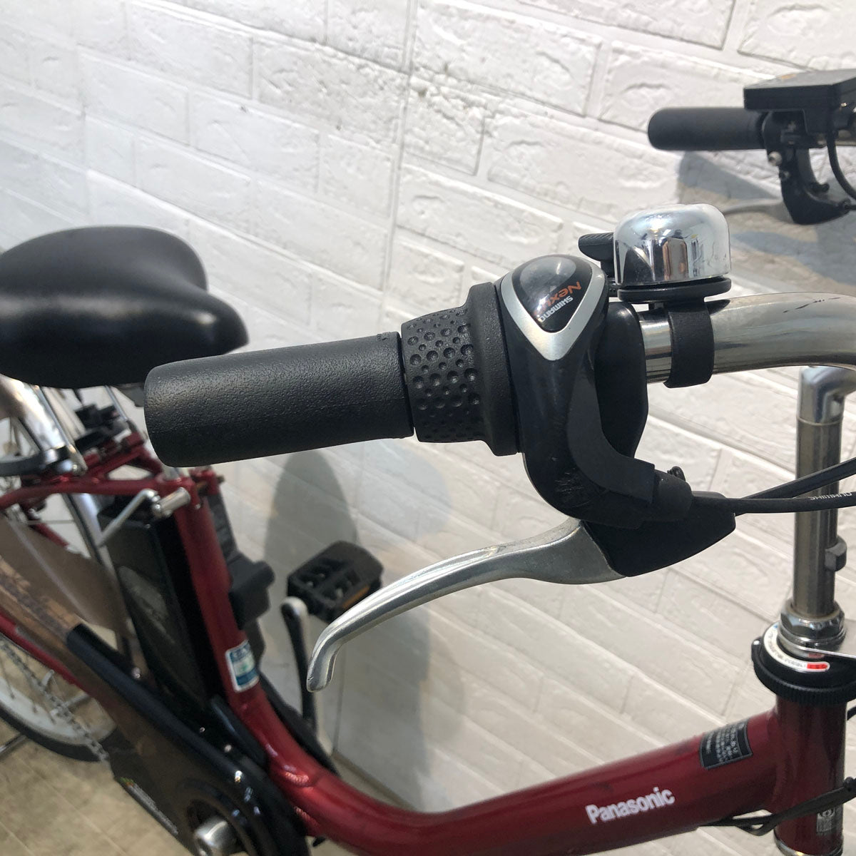 中古電動自転車 パナソニック ビビ ライト U レッド 26インチ YD090