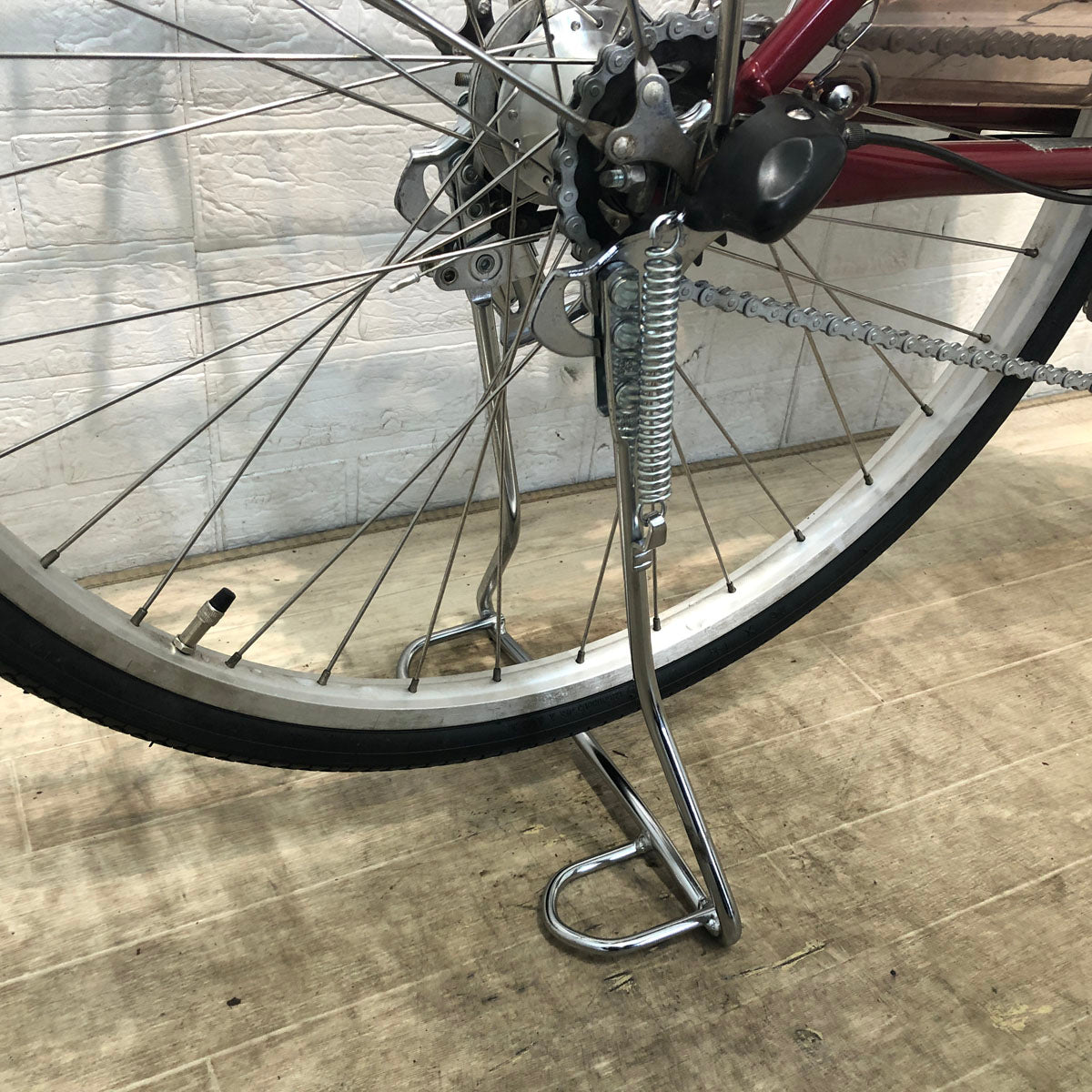 中古電動自転車 パナソニック ビビ ライト U レッド 26インチ YD090