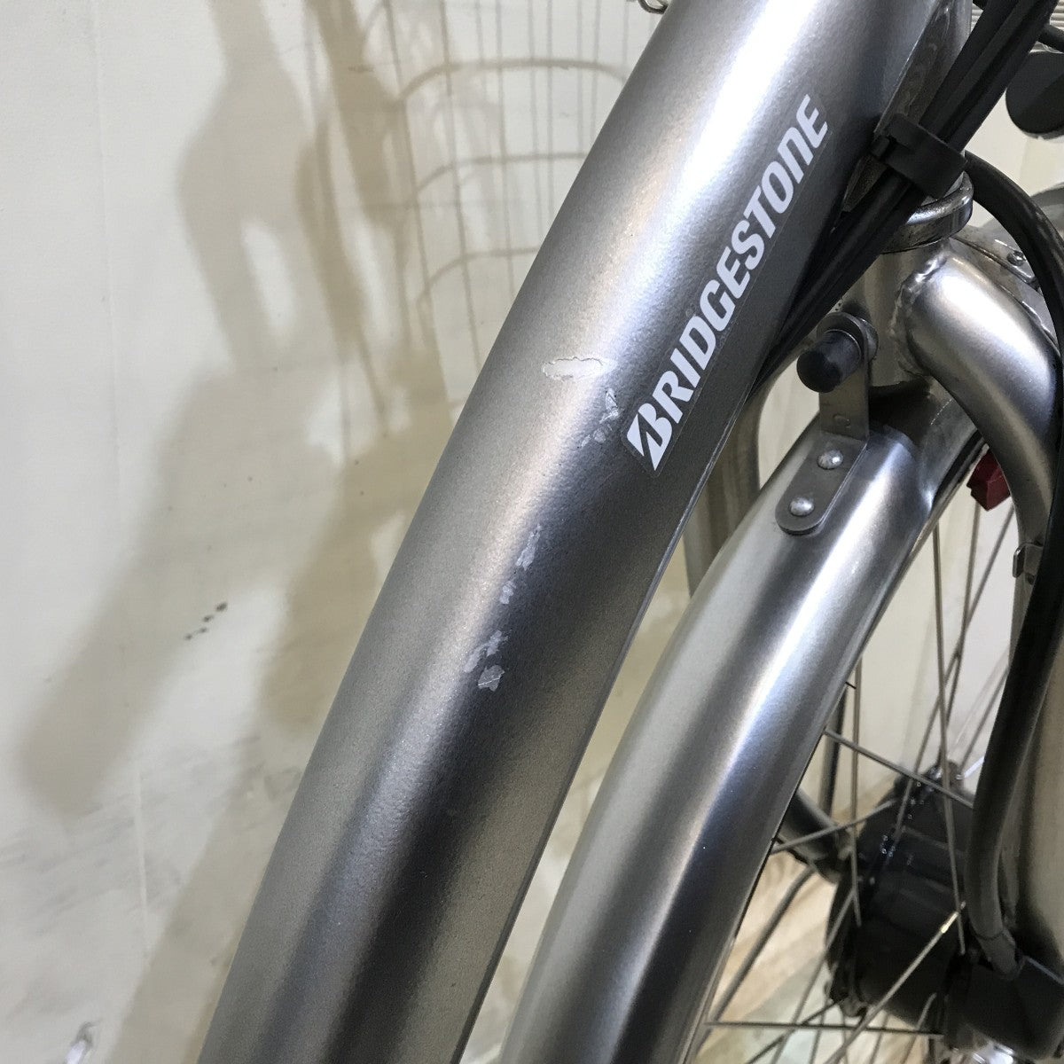 中古電動自転車 ブリヂストン フロンティア シルバー 26インチ KH039