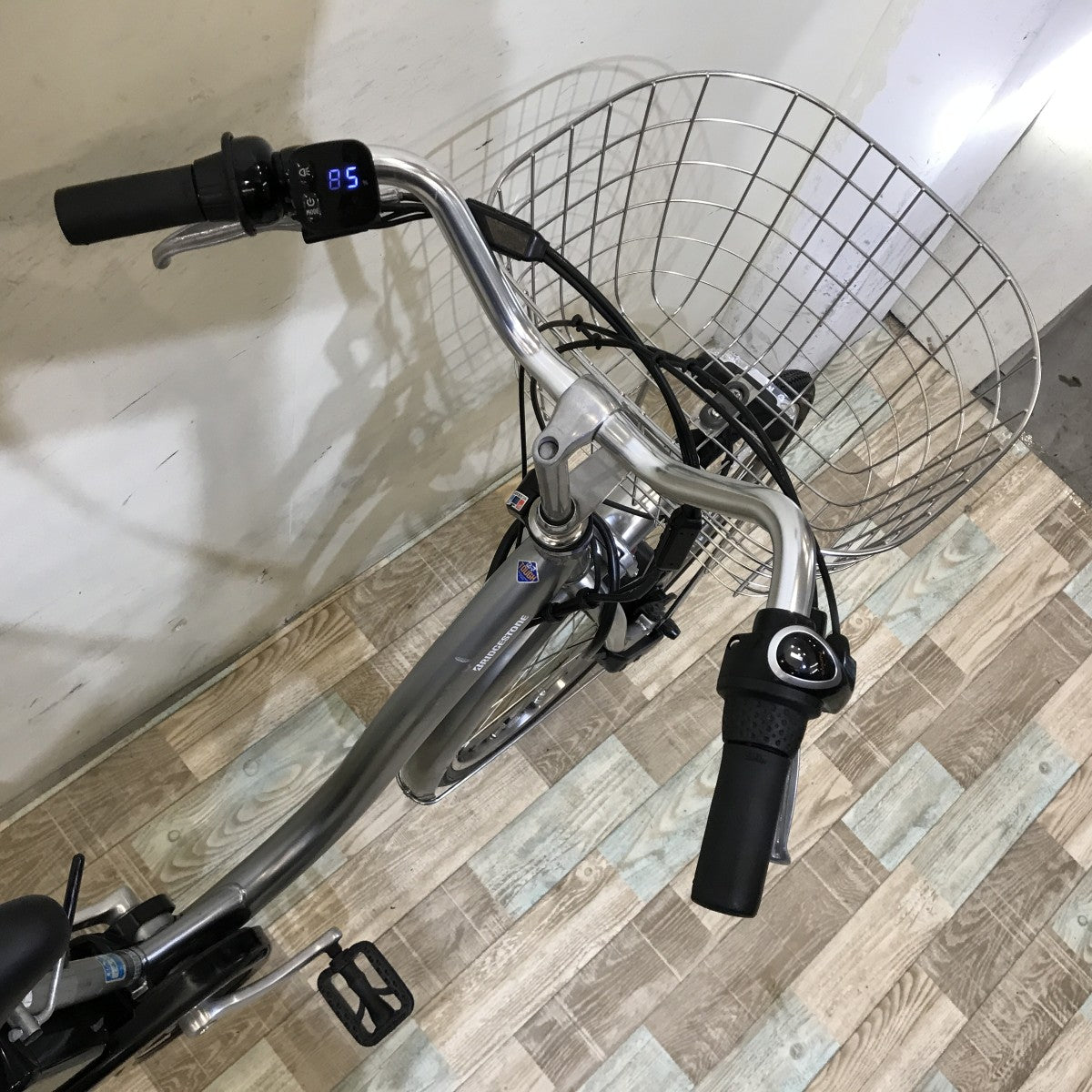 中古電動自転車 ブリヂストン フロンティア シルバー 26インチ KH039