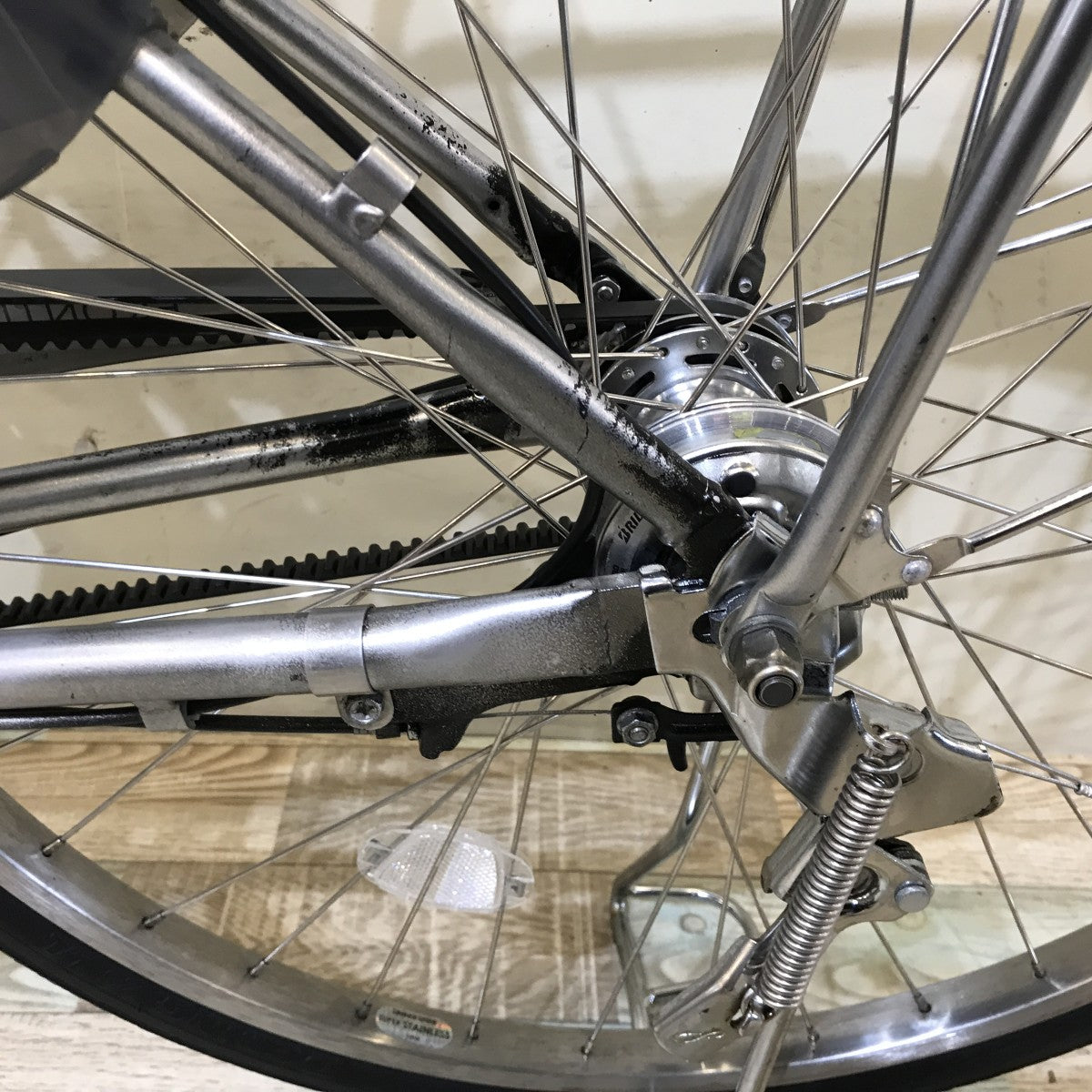 中古電動自転車 ブリヂストン フロンティア シルバー 26インチ KH039