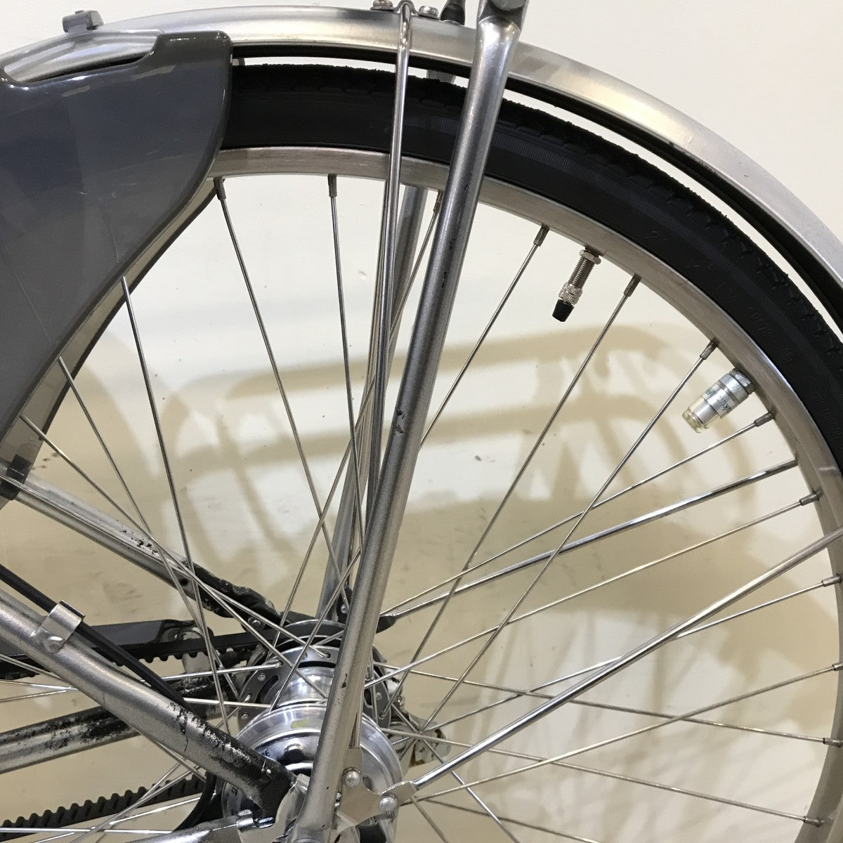 中古電動自転車 ブリヂストン フロンティア シルバー 26インチ KH039