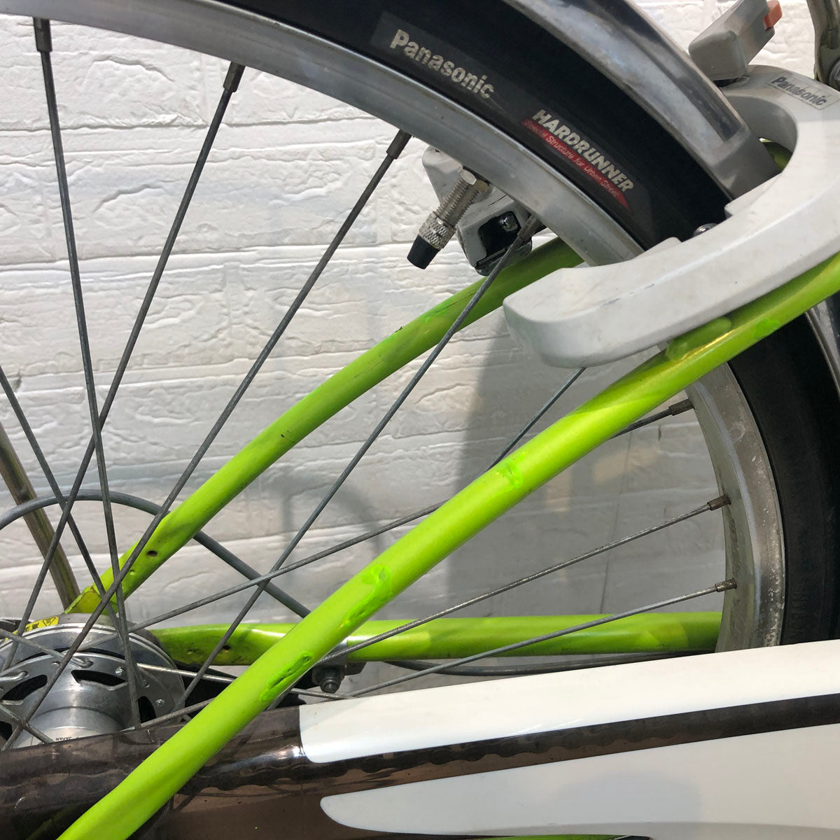 中古電動自転車 パナソニック ビビ DX グリーン 26インチ YD092