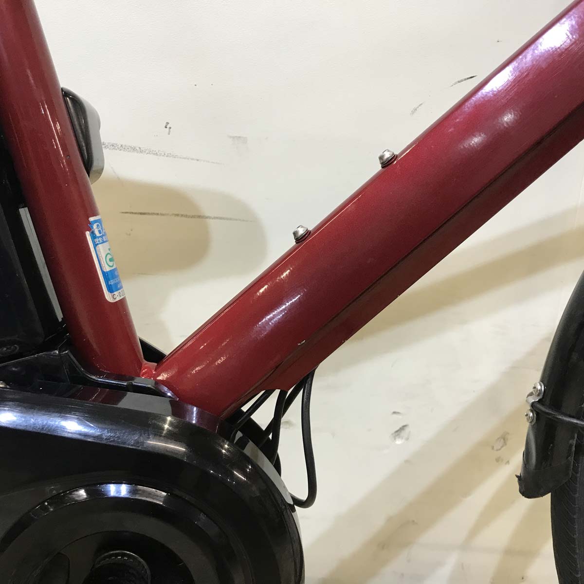 中古電動自転車 パナソニック ベロスター レッド 700×38C KC054