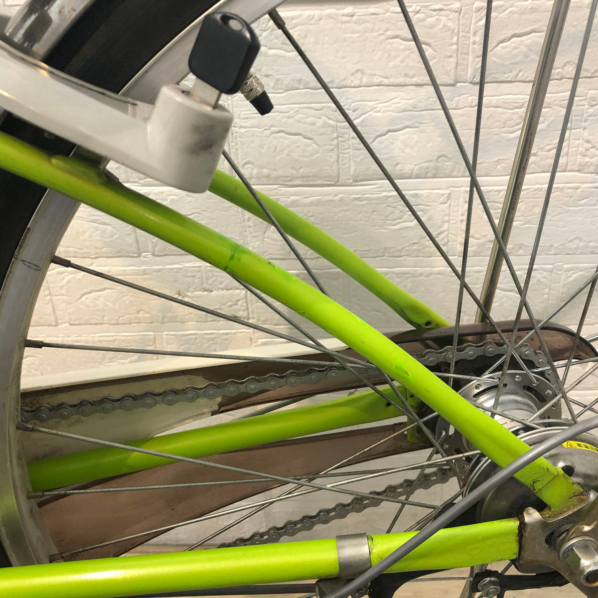 中古電動自転車 パナソニック ビビ DX グリーン 26インチ YD092