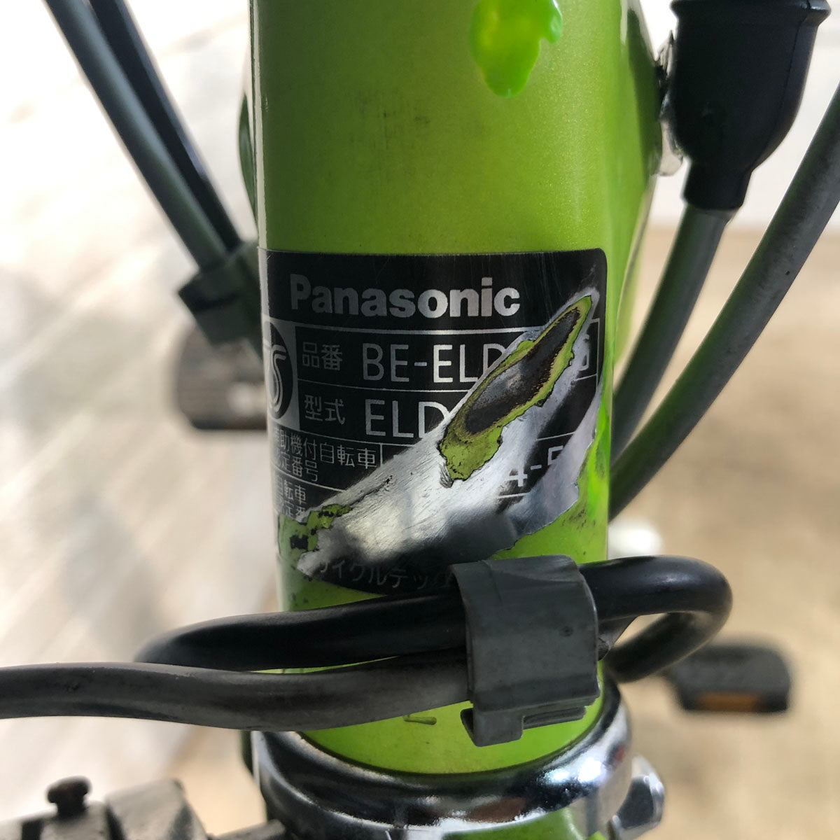中古電動自転車 パナソニック ビビ DX グリーン 26インチ YD092