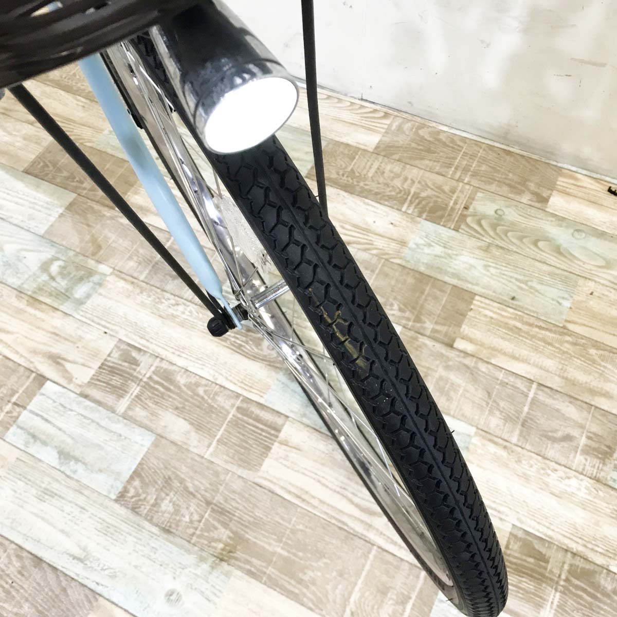 中古電動自転車 ヤマハ PAS アミ ブルー 26インチ KH040