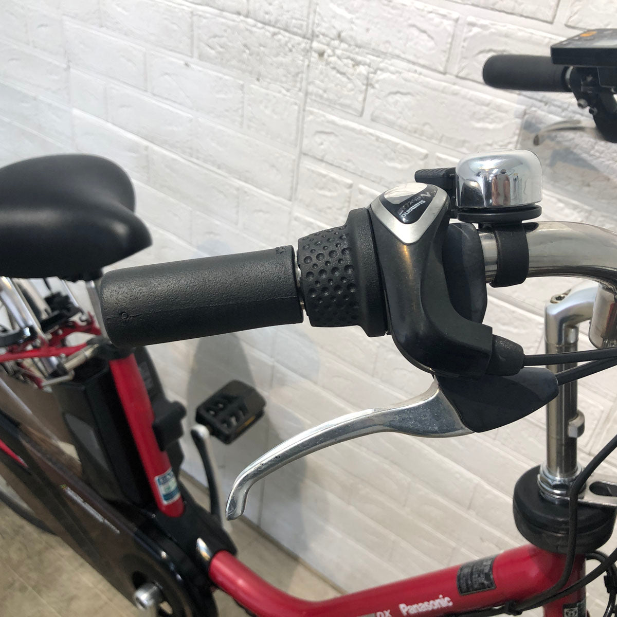 中古電動自転車 パナソニック ビビ DX レッド 26インチ YD093