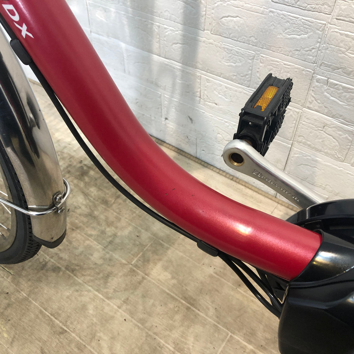 中古電動自転車 パナソニック ビビ DX レッド 26インチ YD093