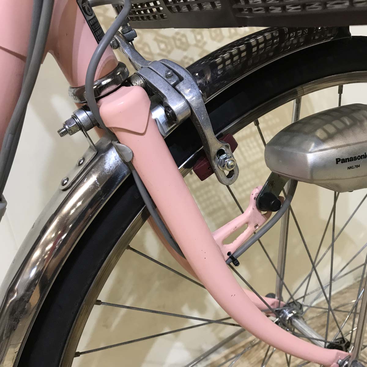 中古電動自転車  パナソニック ビビ SS ピンク 26インチ KC055