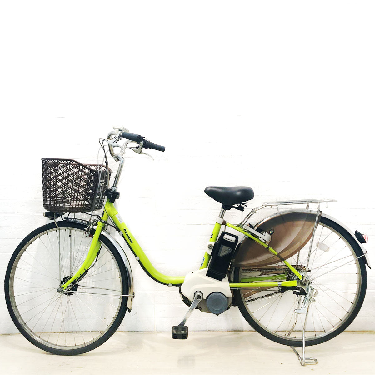 中古電動自転車 訳あり パナソニック ビビ DX グリーン 26インチ YD094